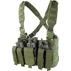 Hete Verkoop Hoge Dichtheid 600d Gecodeerde Oxford Doek Outdoor Jacht Tactische Borst Rig Vest