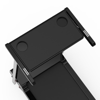 Tapis roulant à inclinaison automatique avec écran tactile LED, table d'ordinateur portable réversible avec capteur de fréquence cardiaque