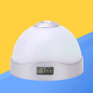 Khuyến mãi trẻ em vui chiếu đồng hồ báo thức với 7 màu <span class=keywords><strong>LED</strong></span> thay đổi pin hoạt động hiển thị kỹ thuật số cho trang trí nội thất - Product Image 4