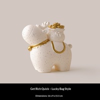 Nouvelle figurine de cheval en résine de style chinois, porte-bonheur, ornement de bureau, cadeau idéal pour l'inauguration d'une maison