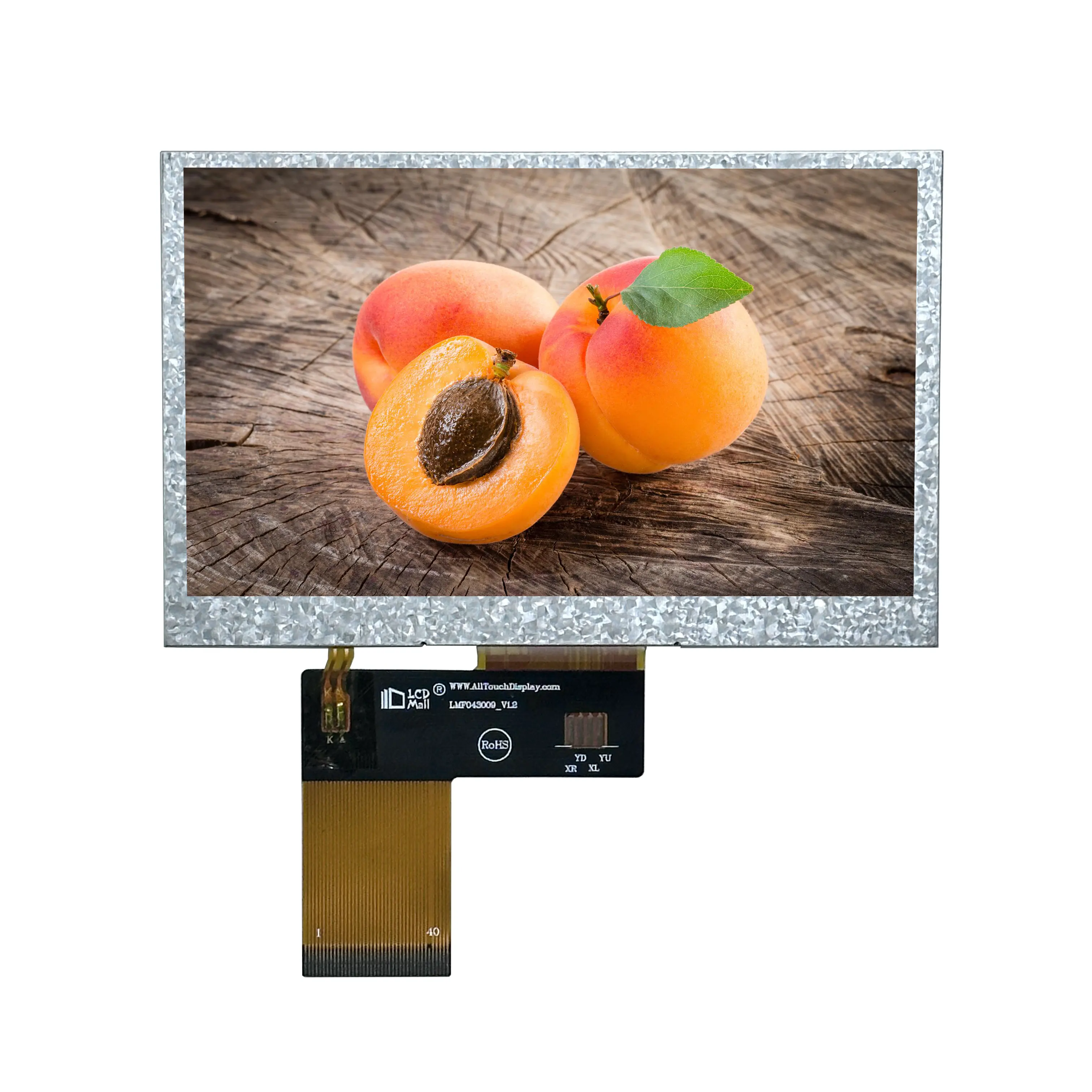 Vendita calda Display LCD da 4.3 pollici TFT 480*272 RGB interfaccia ip tutte le direzioni di visualizzazione modulo lcd per l'industria