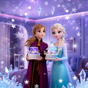 Projecteur d'étoiles <span class=keywords><strong>Disney</strong></span> Frozen Aurora, projecteur <span class=keywords><strong>de</strong></span> nébuleuse pour chambre à coucher, aide au sommeil, lumière nocturne rechargeable relaxante pour enfants, jouet lumineux - Product Image 2