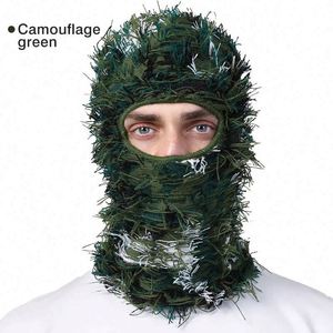 Cagoule de ski personnalisée en acrylique tricoté, motif camouflage vieilli, pour sports et fêtes, unisexe - Product Image 5