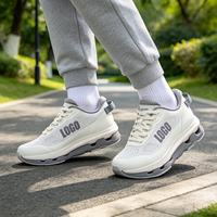 Chaussures de marche pour hommes avec logo personnalisé d'usine, style décontracté, absorption des chocs, semelle creuse, lacets, baskets décontractées