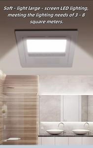 220 Chất lượng cao cạnh tranh 220V Ánh sáng trắng quạt trần phòng tắm cài đặt nhiệt tường nóng - Product Image 3