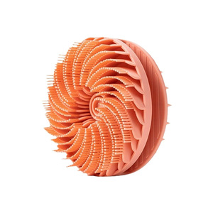 Custom Logo New Silicone Shampoo Brush Double-Sided Round <b>Bath</b> Brush for Cleaning and Massage - Product Image 6
