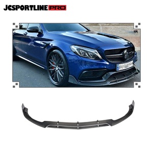 เหมาะสำหรับ C Class W205 C63 AMG 15-19 ชิ้นส่วนกันชนหน้าคาร์บอนไฟเบอร์ - Product Image 1