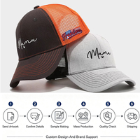 Gorra de Béisbol Estructurada para Equipos Deportivos Heycap, Bordado Personalizado en Color, Gorra Deportiva de Algodón con Cierre a Presión, OEM