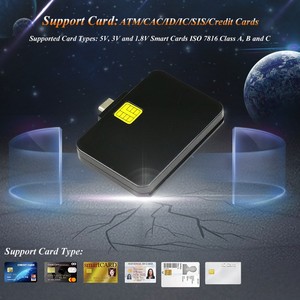 Tbfit xách tay loại C chip Đầu đọc thẻ Nhà Văn OTG di động đầu đọc thẻ tín dụng thanh toán ISO 7816 <span class=keywords><strong>EMV</strong></span> cac IC Đầu đọc thẻ thông minh - Product Image 4