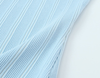 Gilet en tricot rayé bleu à motifs patchwork, décontracté et tendance pour femmes