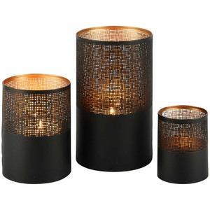 Trendy Design Small Iron Candle <b>Holder</b> 3 Set for <b>Tealight</b> Use in Weddings Parties and Festivals Available at Best Price - Product Image 1