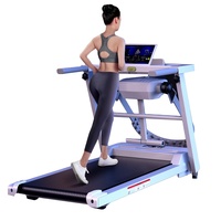 TOPKO alta calidad comercial Fitness cinta de correr eléctrica ejercicio en casa máquina de correr pantalla táctil LCD plegable con pendiente