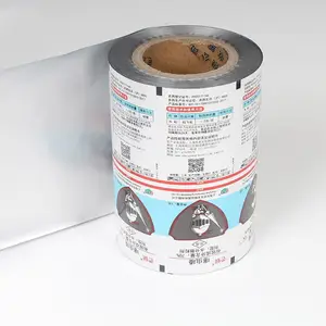 Op Maat Bedrukt Aluminiumfolie Voedselverpakkingsfolie Plastic Gelamineerd Zakje Verpakkingsfilmrol Voor Snack