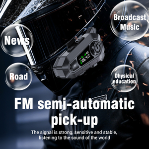 Auriculares Inalámbricos para Casco de Motocicleta con Radio FM, Pantalla Digital y BT 6.0, Resistentes al Agua, para Ciclismo al Aire Libre, Comunicación en Grupo, Novedad 2026 - Product Image 3