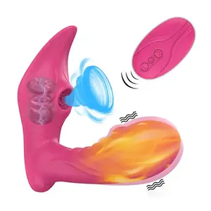 Wireless Waterproof 10 Vibration Sucking Pant Vibrator Waterproof Wearable Dildo Vibrator Panties With Remote