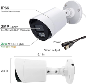 An Ninh Nhà 1080P Colorvu Tầm Nhìn Ban Đêm Giá Rẻ Analog Giám Sát <span class=keywords><strong>Cctv</strong></span> Bullet AHD 2MP Camera - Product Image 6