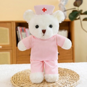 Orsacchiotto Medico di Alta Qualità, Costume da Dottore e Infermiera, Simpatico Peluche per Bambini, Regalo Ospedaliero, Certificato CE, 100% Poliestere - Product Image 5