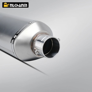 Nlkhanm Universel 51mm SC Acier inoxydable Fibre de carbone Échappement de moto Neuf 480mm Remplacement du <span class=keywords><strong>silencieux</strong></span> R6 <span class=keywords><strong>MT09</strong></span> Ninja GSX CB - Product Image 6