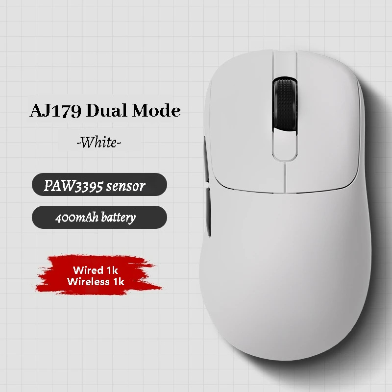 Ajazz AJ179 Pro Wireless Gaming Mouse - Rechargeable & Ergonomic