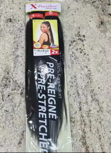 Rambut Kepang Sintetis BELEZA Grosir Kemasan OPP Baru, Pre-Stretched 26 Inci, Tekstur Yaki, Ekstensi Rambut - Product Image 2
