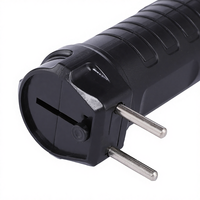 Lampe de poche d'urgence portable haute puissance en plastique super lumineuse rechargeable à LED 2025, mini lampe de poche domestique pas chère