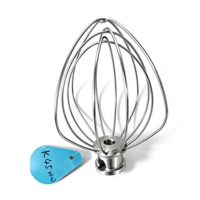 Full Stainless Steel Egg Beater K45WW Kitchen Accessory Electric Mixer Head Egg Ball Beater 15x12.5x12.5cm 201g
