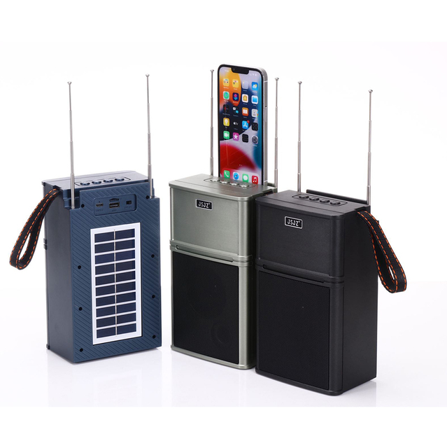 Z-28SUN Portable Solar Charging Wireless BT Speaker Rechargeable Battery Big Sound Loud Super Bass Blue-tooth Speakers