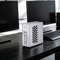Mini PC Estación de Trabajo con IA, AMD Ryzen AI Max+ 395, Radeon 8060S 16C/32T, 128GB LPDDR5X, 4x PCIe 4.0 SSD, 10G+2.5G LAN, Ordenador OpenClaw