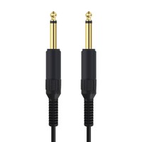 Vergoldetes 6,35 männliches Gitarren-Rausch unterdrückung kabel Mikrofon leitungs tastatur Audio Line Mono-Lautsprecher-Verlängerung kabel