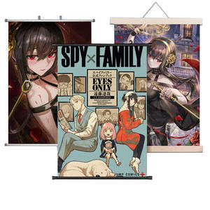 Prix usine personnalisé imperméable à l'eau écologique toile affiche pièce japonaise Anime affiche mur défilement Art Anime suspendu photo - Product Image 4