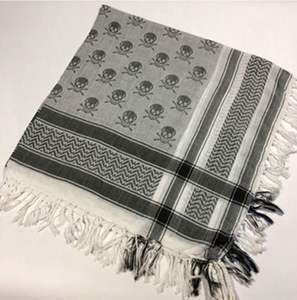 Pañuelos Árabes Cortavientos con Calaveras, Shemagh Musulmán, Hiyab Táctico del Desierto, Pañuelo Multifunción 100% Algodón - Product Image 2
