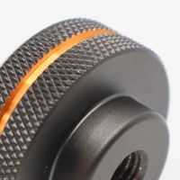 High Precision Turning Part Car Accessory Black Anodized Precision Knurling Burrs-removed Cnc Machining Metal Parts