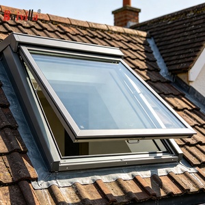 Claraboya Automática <span class=keywords><strong>de</strong></span> Aluminio para Techos Residenciales, <span class=keywords><strong>Ventana</strong></span> <span class=keywords><strong>de</strong></span> Techo con Vidrio Templado, Claraboya Eléctrica con Control Remoto - Product Image 3