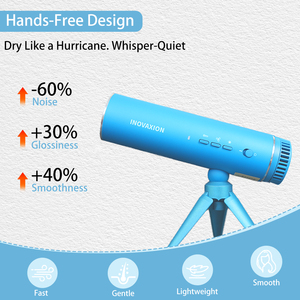 Sèche-cheveux ionique pliable élégant et compact de 1200 W pour hôtel et usage domestique, appareil confortable et facile à utiliser pour les personnes âgées et les membres de la famille - Product Image 5