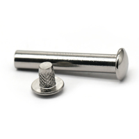 Rivets semi-tubulaires mâles et femelles en acier inoxydable 304, certifiés ISO, spécifications personnalisables pour la fabrication de ceintures en cuir