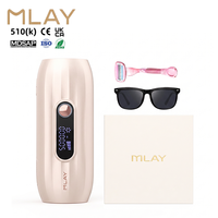 Appareil d'épilation au laser sans douleur, portable, à usage domestique, MLAY T15, refroidissement par glace, épilation IPL pour les jambes, les bras, les aisselles, le bikini
