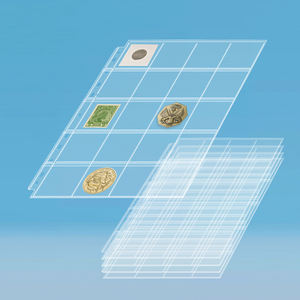 Protector de Hojas para Monedas sin PVC, 2x2 Pulgadas, Hojas Sueltas de Material PP, Páginas para Carpeta de Monedas para Archivadores de <span class=keywords><strong>3</strong></span> y 4 Anillas - Product Image 1