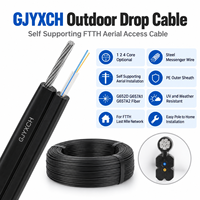 Câble de branchement extérieur UKCC FTTH 1, 2 ou 4 fibres GJYXCH pour l'accès au dernier kilomètre