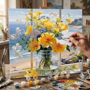Kit Creativo OEM per Dipingere con 24 Colori Acrilici, Natura Morta con Numeri per Adulti, Decorazione Murale per Casa - Product Image 2