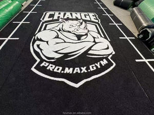 Umax Hierba Multifunción <span class=keywords><strong>Artificial</strong></span> Negro/Gris Césped Personalizado Gimnasio Césped Sintético Hierba Verde Alfombra Trineo Gimnasio Mat Con Logo - Product Image 2