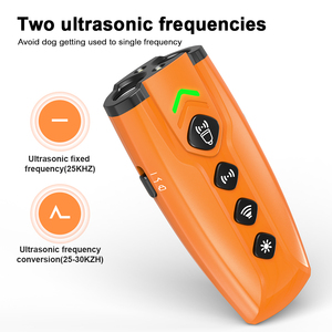 Dispositivo portátil de disuasión de ladridos de perros <span class=keywords><strong>Antiladridos</strong></span> 2 Diseño de emisores sónicos repelente de perros de largo alcance para exteriores con linterna Led - Product Image 3