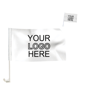 Nuevo personalizado al por mayor todos los países poliéster coche bandera con ventana Clip doble cara desfile al aire libre uso 12x18 - Product Image 1