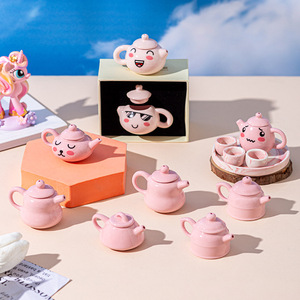 Mini théière en céramique style <span class=keywords><strong>thé</strong></span> au lait, avec effet de fumée et de brouillard, pour jeu d'imitation et décoration mignonne, idéale pour la préparation de <span class=keywords><strong>thé</strong></span> et l'art du <span class=keywords><strong>thé</strong></span>. - Product Image 2