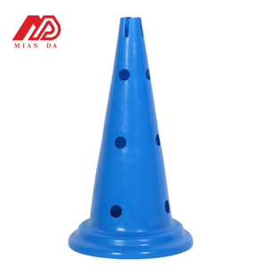 Vente en gros d'usine, cônes d'entraînement d'agilité de 50 cm, matériau PE, utilisés en combinaison avec un poteau pour les exercices de football - Product Image 5