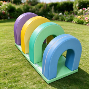 <span class=keywords><strong>Parcours</strong></span> d'obstacles souple à 4 arches, tunnel de ramassage en mousse pastel, ensemble de jeux souples <span class=keywords><strong>Montessori</strong></span> pour tout-petits, idéal pour les garderies et la location d'événements - Product Image 6