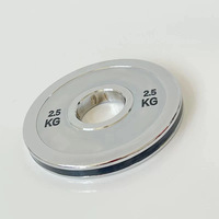 Disques de musculation portables en acier compact argenté pour la maison, en acier massif pur, usage commercial, antidérapants, durables, 50 mm
