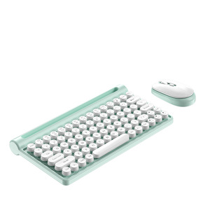 K220 Edición inalámbrica de tres modos con retroiluminación RGB de 78 teclas para teclado <span class=keywords><strong>Bluetooth</strong></span> Juego de ratón de chica de oficina para teléfono móvil y - Product Image 1