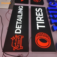 Signalétique publicitaire avec lettres en relief 3D, enseigne lumineuse personnalisée avec logo LED pour les entreprises, les projets commerciaux, les magasins de détail