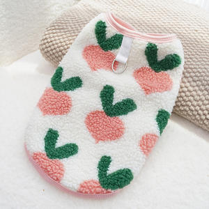 Kış sıcak yavru kedi giyim için katı ceket ceket yavru <span class=keywords><strong>Chihuahua</strong></span> köpek kazak kıyafet Pet malzemeleri yastıklı polar köpek giysileri - Product Image 4