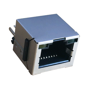 Supply foremost Type <span class=keywords><strong>10</strong></span>/100Base-T Magnetic Vertical DIP RJ45 connector with 180 grees - Product Image 4